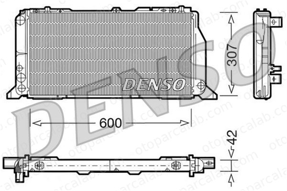DENSO DRM02013 Su Radyatörü AUDI 80 B3 Sedan 80 B4 Sedan DRM02013 893121251
