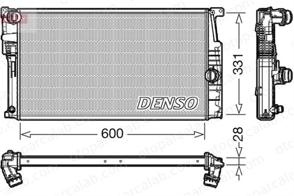 DENSO DRM05014 Su Radyatörü BMW 1 3 DRM05014 17117600516