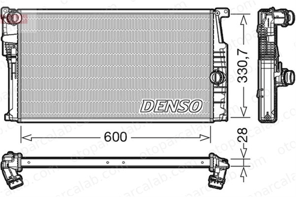 DENSO DRM05015 Su Radyatörü BMW 1 3 DRM05015 17117600520