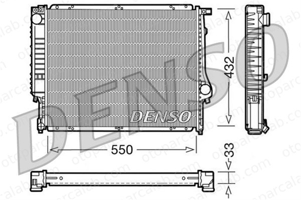 DENSO DRM05023 Su Radyatörü BMW 3 3 Cabrio DRM05023 1707929
