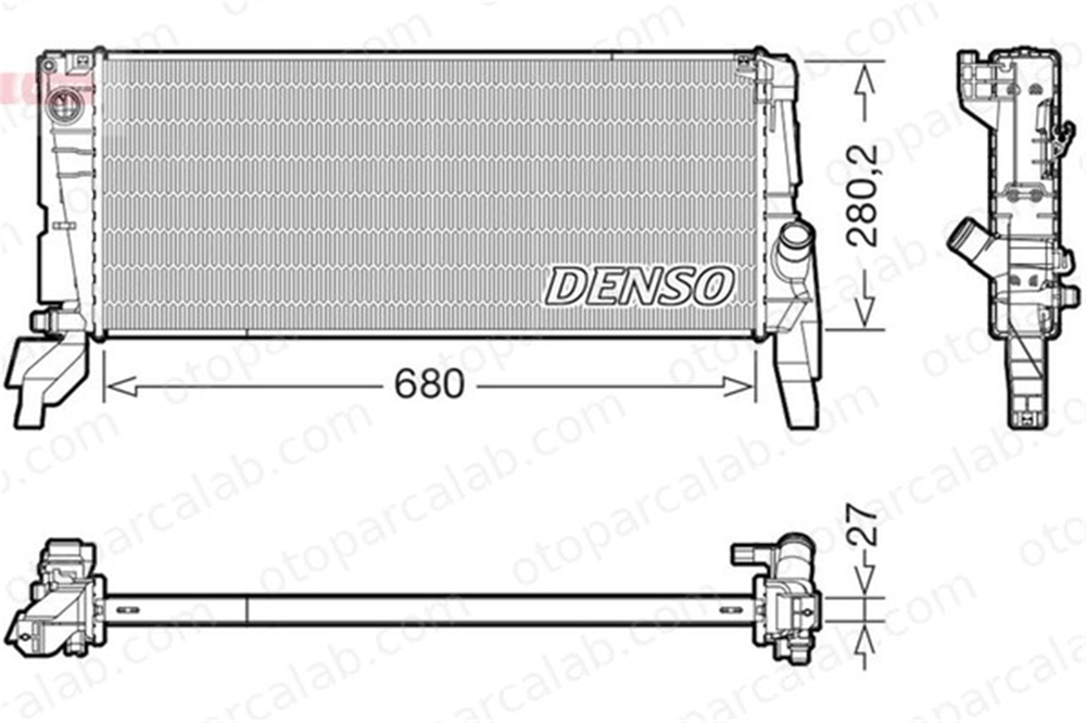 DENSO DRM05074 Su Radyatörü BMW 2 Active Tourer X1 DRM05074 17118603089