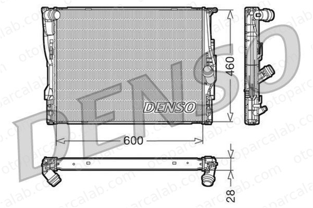 DENSO DRM05110 Su Radyatörü BMW 3 3 Touring DRM05110 17117521046