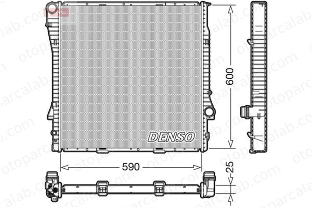 DENSO DRM05113 Su Radyatörü BMW X5 DRM05113 17107544668