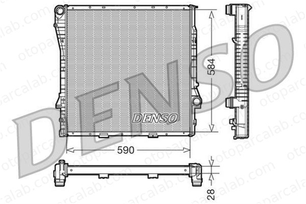 DENSO DRM05115 Su Radyatörü BMW X5 DRM05115 1439103