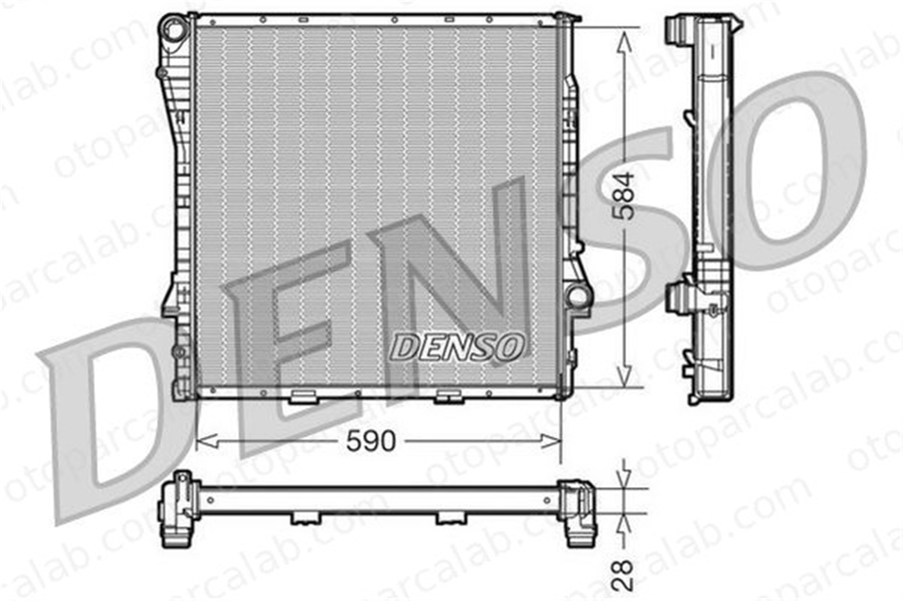DENSO DRM05116 Su Radyatörü BMW X5 DRM05116 1439104