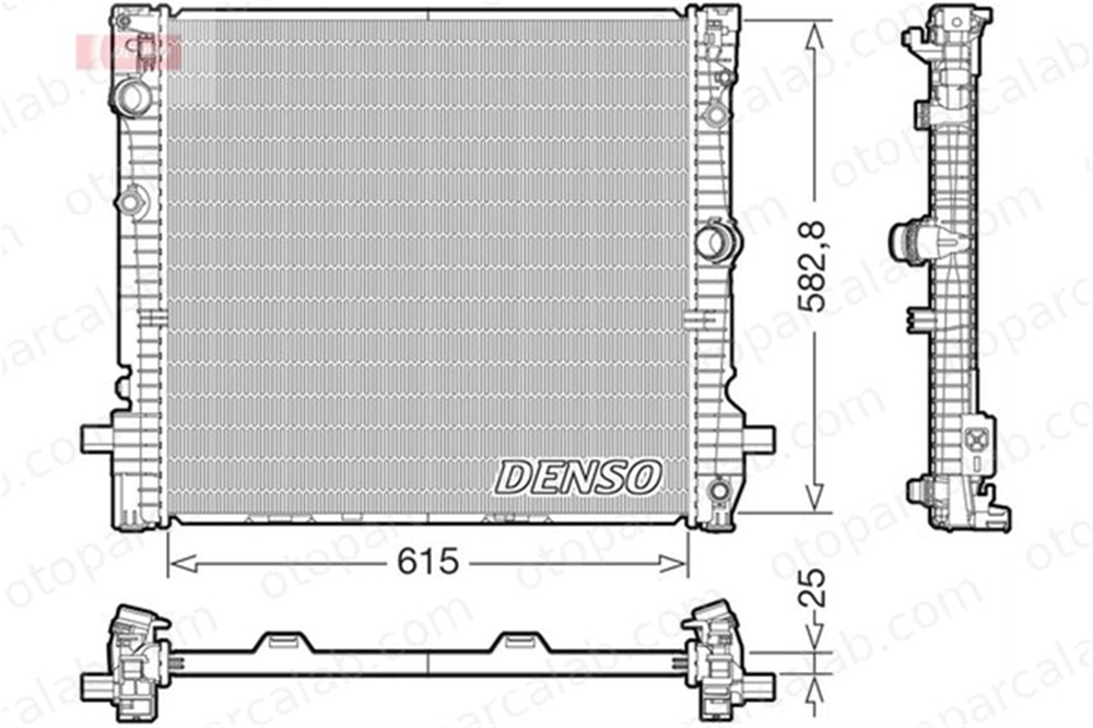 DENSO DRM05124 Su Radyatörü BMW X3 X4 DRM05124 17118642742