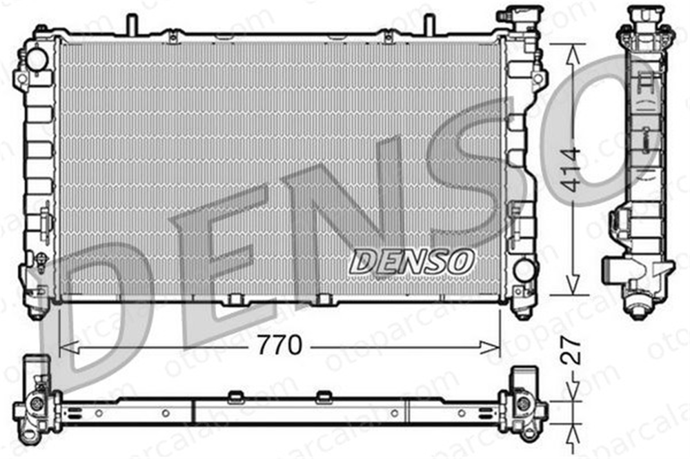 DENSO DRM06011 Su Radyatörü CHRYSLER VOYAGER IV DODGE CARAVAN DRM06011 4809225AE