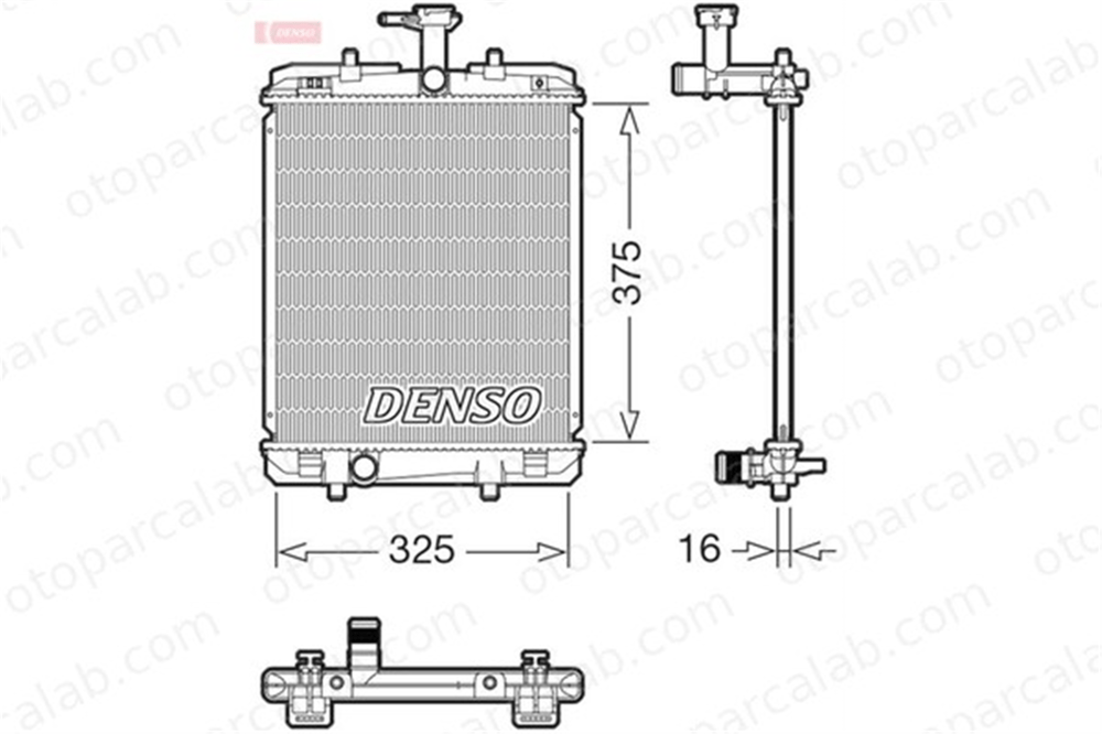 DENSO DRM07063 Su Radyatörü CITROËN C1 II PEUGEOT 108 DRM07063 164000Q030