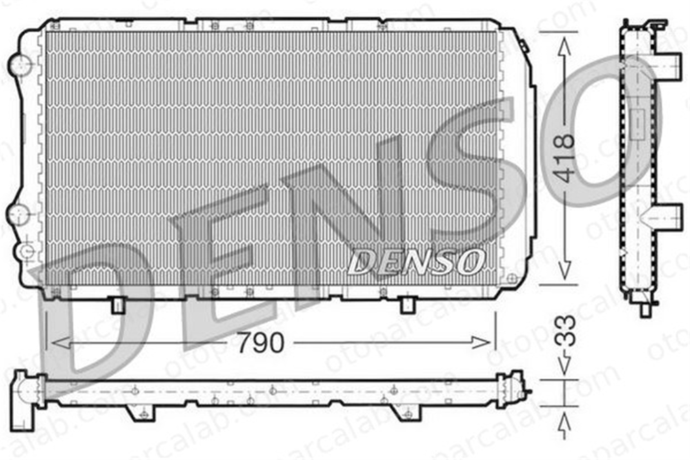 DENSO DRM09076 Su Radyatörü FIAT DUCATO Panelvan/Van PEUGEOT BOXER Panelvan/Van DRM09076 1301N0