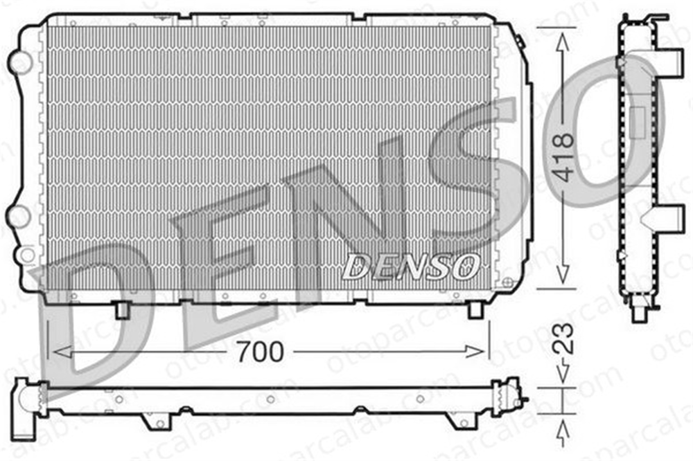 DENSO DRM09077 Su Radyatörü PEUGEOT BOXER Minibüs/Otobüs BOXER Panelvan/Van DRM09077 1307392080