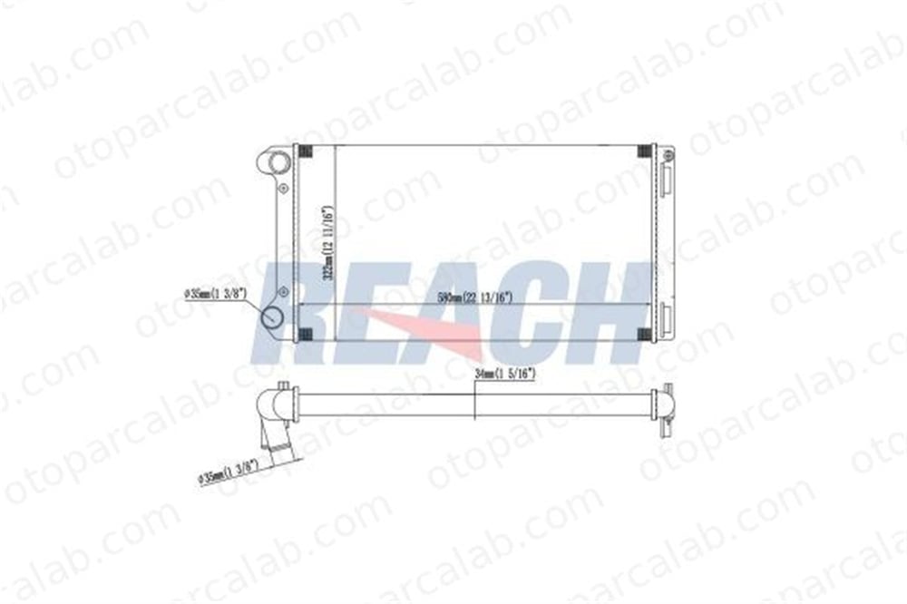 DENSO DRM09103 Su Radyatörü FIAT PUNTO PUNTO Kasa/eğik arka DRM09103 51708727