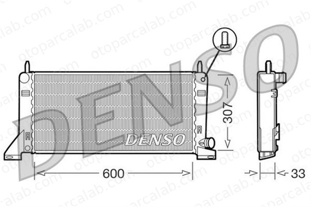 DENSO DRM10020 Su Radyatörü FORD ORION II ESCORT IV DRM10020 86AB8005CF