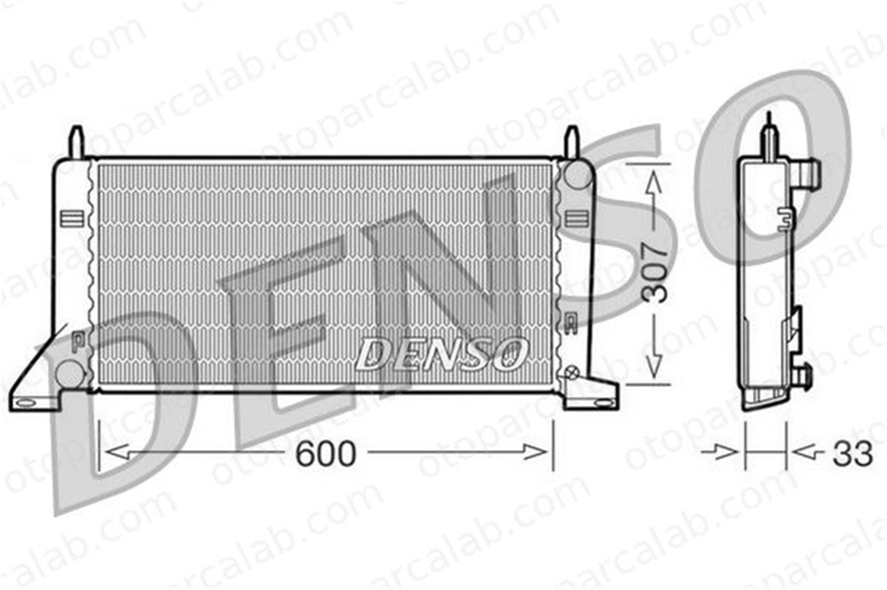 DENSO DRM10021 Su Radyatörü FORD ESCORT IV ESCORT IV Express DRM10021 86AB8005FC