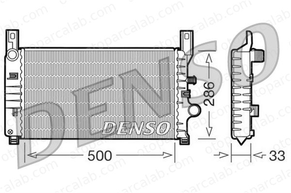 DENSO DRM10034 Su Radyatörü FORD FIESTA III ESCORT V Express DRM10034 1654324