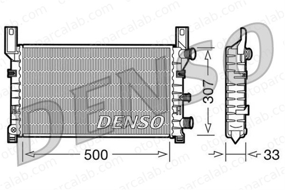 DENSO DRM10035 Su Radyatörü FORD FIESTA III FIESTA Kasa/büyük limuzin DRM10035 89FB8005AE