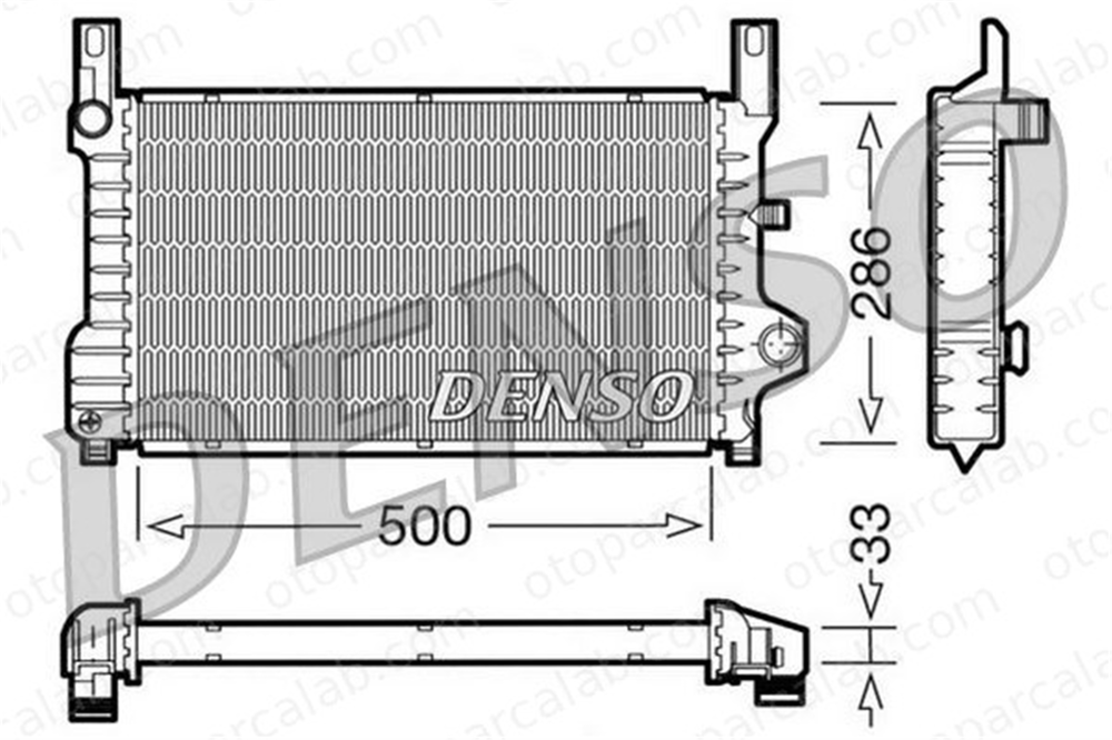 DENSO DRM10036 Su Radyatörü FORD FIESTA III DRM10036 6770850