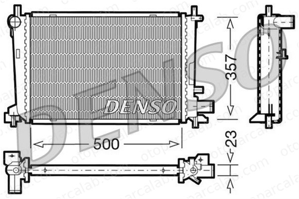 DENSO DRM10038 Su Radyatörü FORD FIESTA IV FIESTA Kasa/büyük limuzin DRM10038 1001859