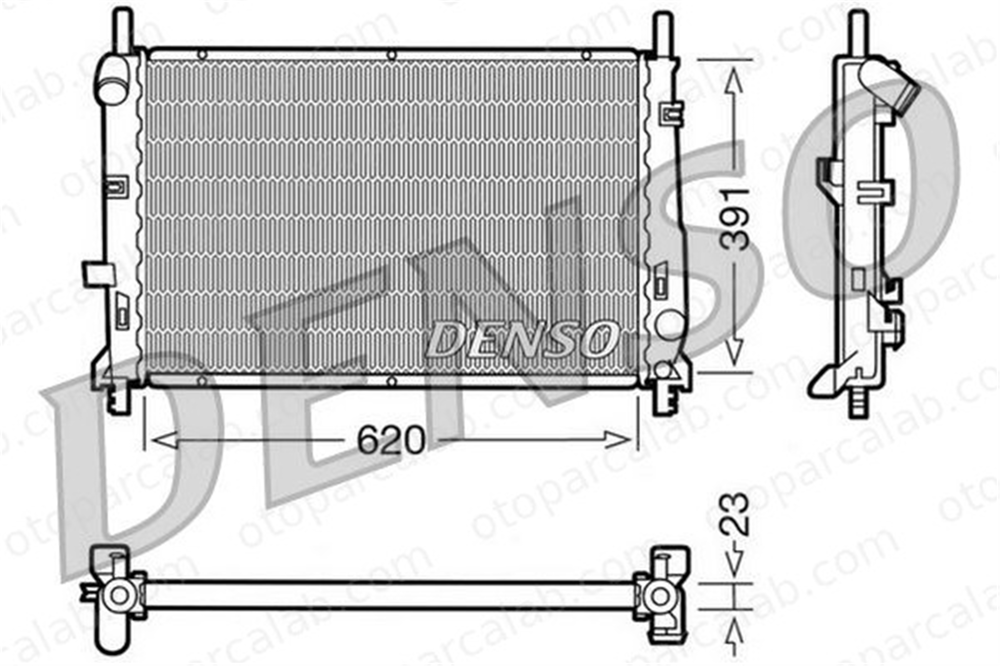 DENSO DRM10070 Su Radyatörü FORD MONDEO I Turnier MONDEO I DRM10070 6899903