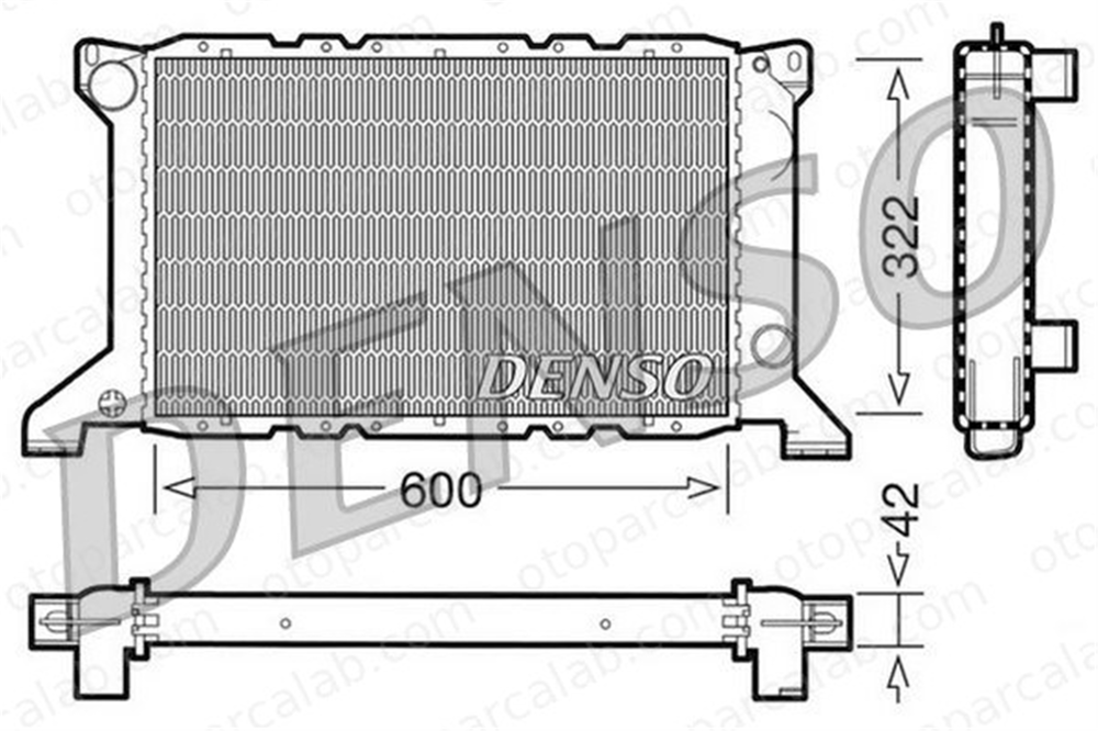 DENSO DRM10098 Su Radyatörü FORD TRANSIT Minibüs/Otobüs TRANSIT Panelvan/Van DRM10098 94VB8005HB