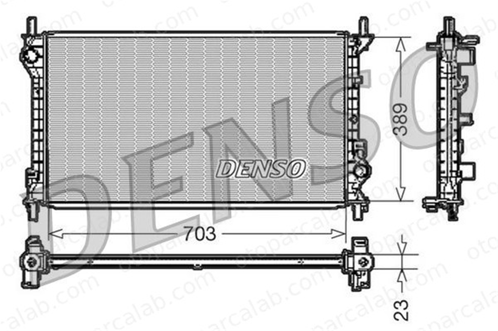 DENSO DRM10108 Su Radyatörü FORD TOURNEO CONNECT TRANSIT CONNECT DRM10108 2T148005CC