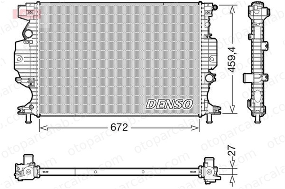 DENSO DRM10120 Su Radyatörü FORD MONDEO V Hatchback GALAXY III DRM10120 1768469