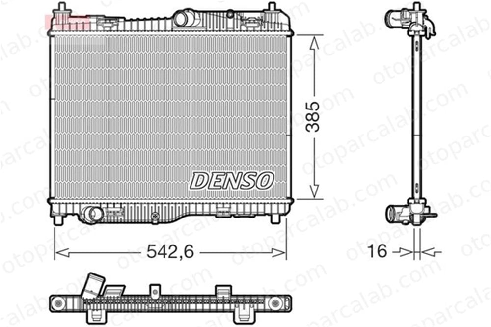 DENSO DRM10123 Su Radyatörü FORD FIESTA VII FIESTA VII Van H1BG8005CD H1BG8005AE