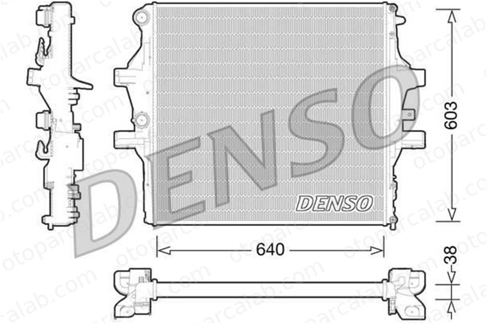 DENSO DRM12009 Su Radyatörü IVECO DAILY VI Platform şasi DAILY VI Panelvan/Van DRM12009 5801255814