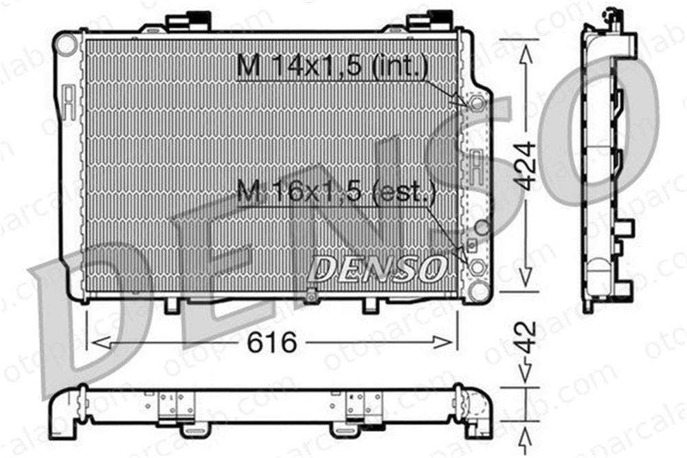 DENSO DRM17073 Su Radyatörü MERCEDES-BENZ C-SERISI C-SERISI T-Model DRM17073 2025003103