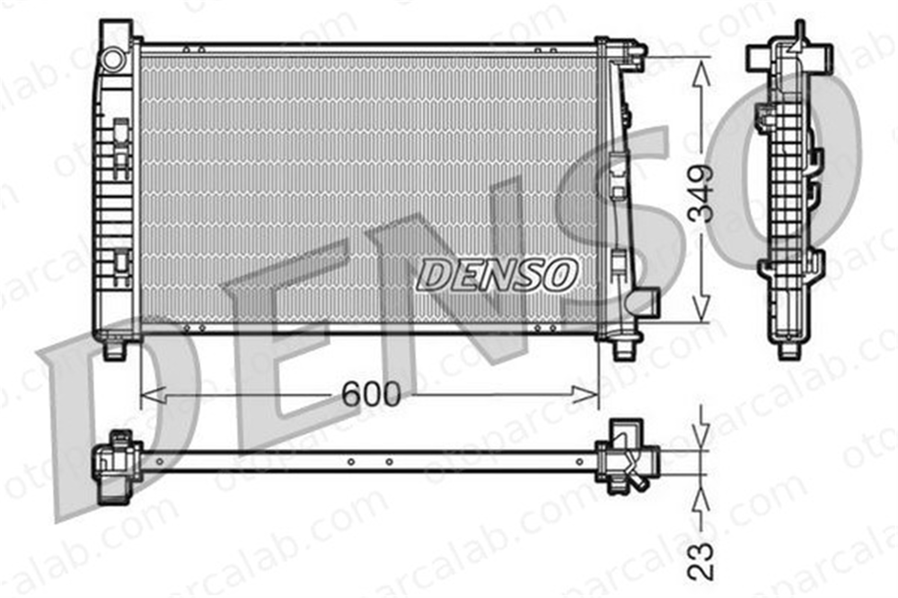 DENSO DRM17100 Su Radyatörü MERCEDES-BENZ A-SERISI VANEO DRM17100 1685001102