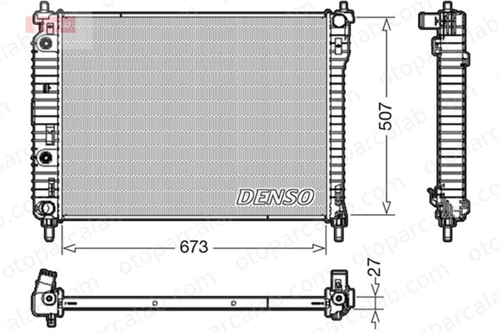 DENSO DRM20008 Su Radyatörü OPEL ANTARA A CHEVROLET CAPTIVA DRM20008 20777042