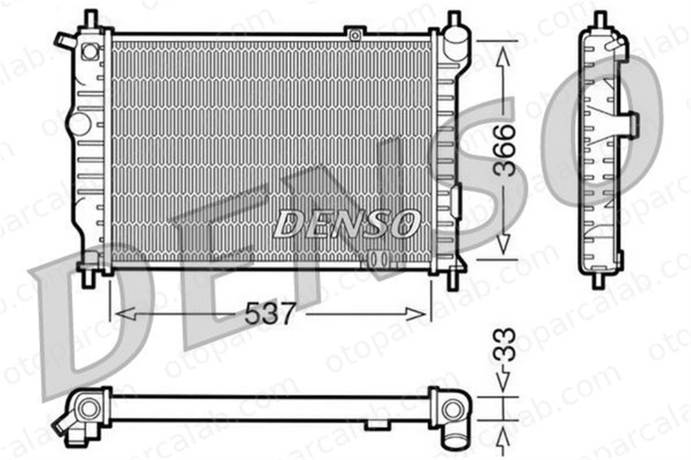 DENSO DRM20010 Su Radyatörü OPEL ASTRA F Station wagon ASTRA F DRM20010 1300108