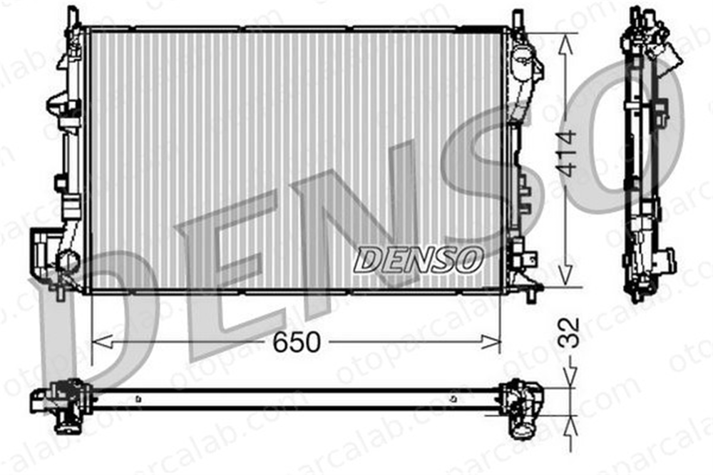 DENSO DRM20029 Su Radyatörü SAAB 9-3 9-3 Station wagon DRM20029 1300245