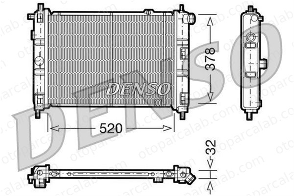 DENSO DRM20030 Su Radyatörü OPEL KADETT E Hatchback KADETT E 1300050 90442621