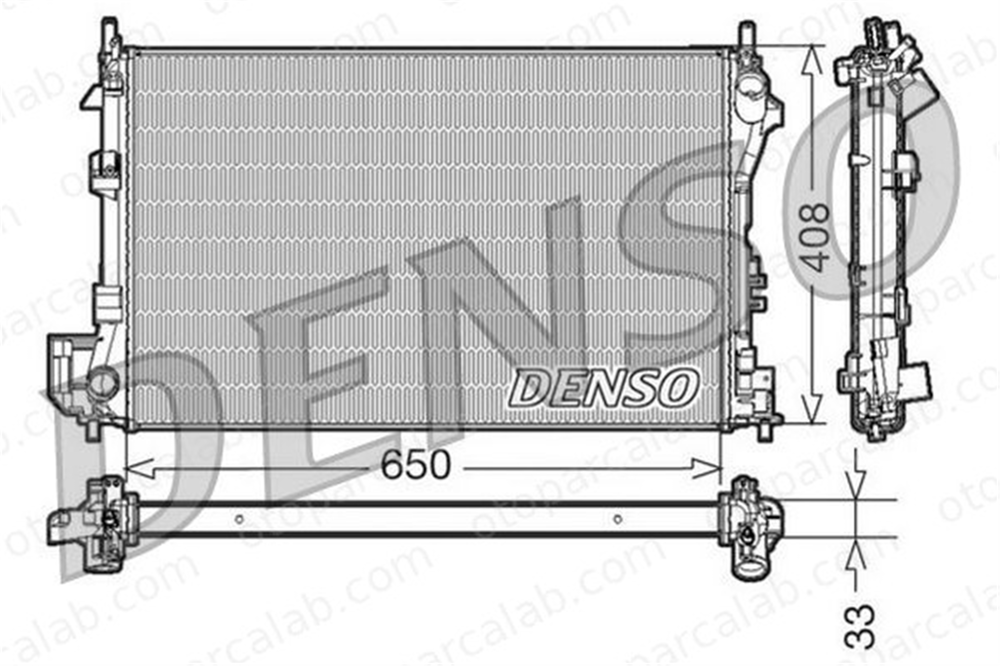 DENSO DRM20087 Su Radyatörü SAAB 9-3 9-3 Station wagon DRM20087 1300246