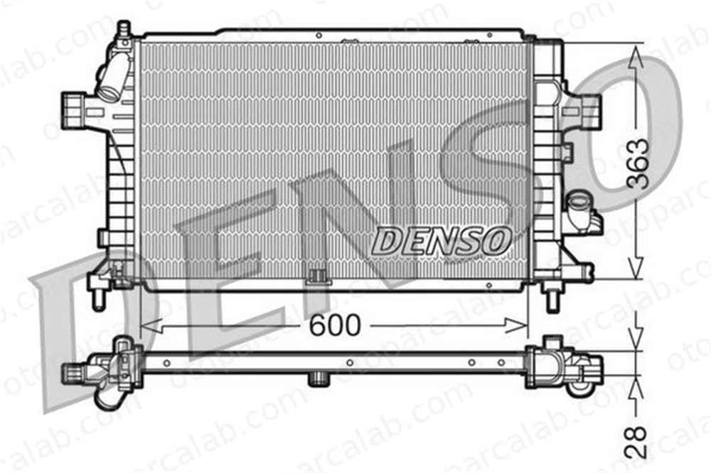 DENSO DRM20102 Su Radyatörü OPEL ASTRA H ASTRA H Station wagon 13143570 1300269