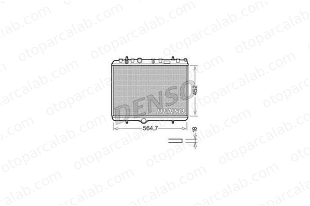 DENSO DRM21055 Su Radyatörü PEUGEOT 208 I 2008 I 1330P8 1333A1