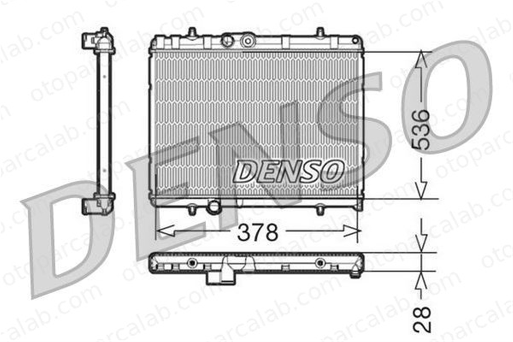 DENSO DRM21056 Su Radyatörü PEUGEOT 407 407 SW 1330V3 1330J9