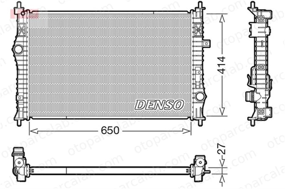 DENSO DRM21104 Su Radyatörü PEUGEOT 308 II 308 SW II DRM21104 1609961580