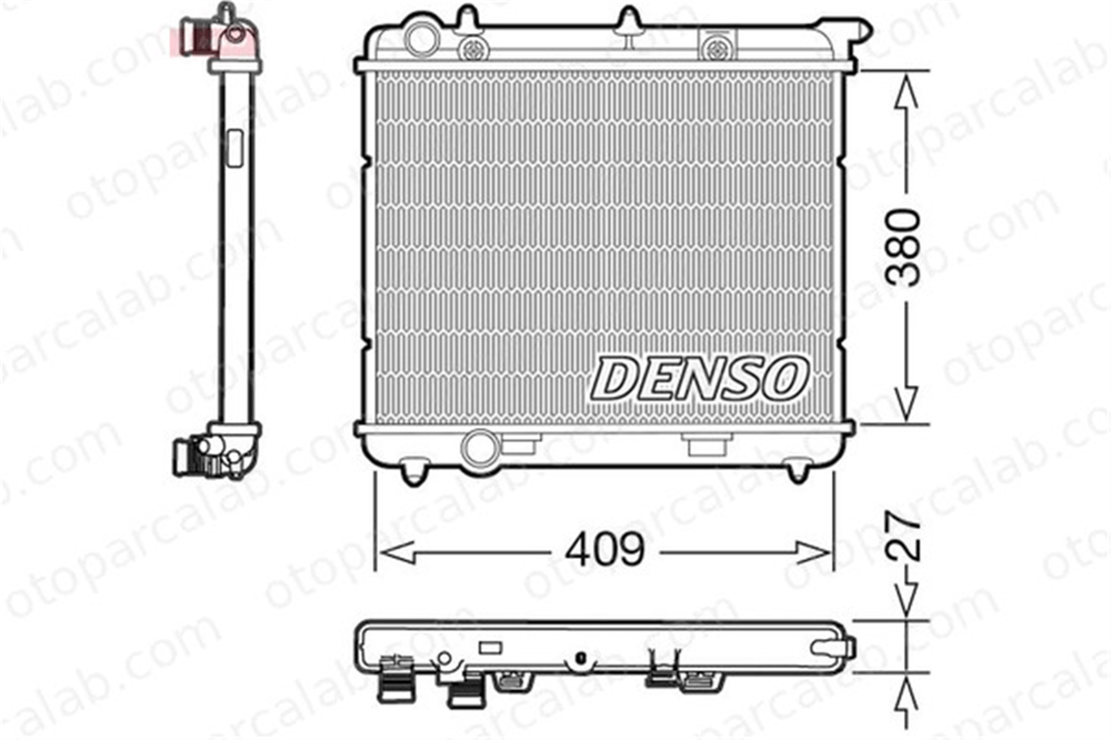 DENSO DRM21108 Su Radyatörü PEUGEOT 208 I 2008 I DRM21108 1330E5