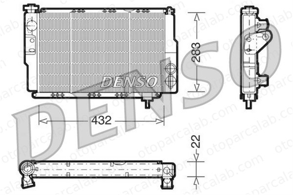 DENSO DRM23041 Su Radyatörü RENAULT 5 DRM23041 7700656045