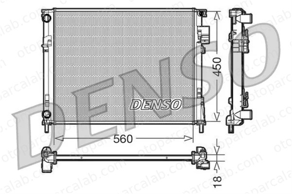 DENSO DRM23095 Su Radyatörü NISSAN PRIMASTAR Minibüs/Otobüs PRIMASTAR Panelvan/Van DRM23095 2140000QAN