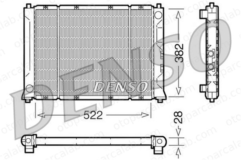 DENSO DRM24005 Su Radyatörü ROVER 200 II Hatchback 400 II DRM24005 EAP8538