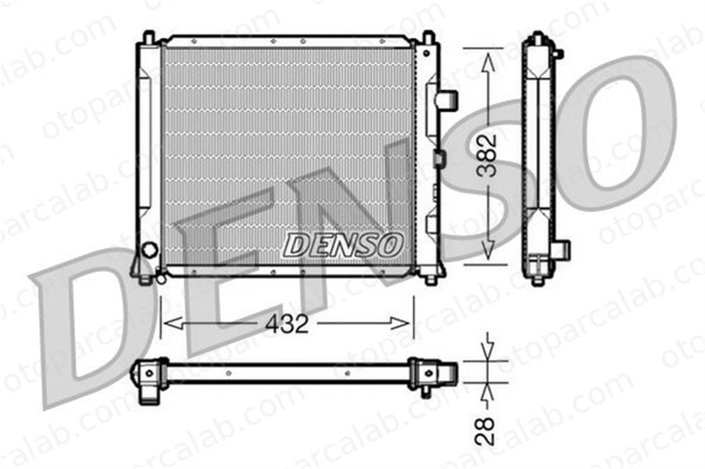 DENSO DRM24013 Su Radyatörü ROVER 200 II Hatchback 200 II Cabrio DRM24013 EAP8121