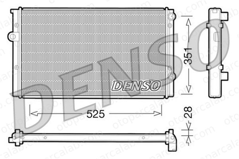 DENSO DRM32028 Su Radyatörü VW PASSAT B3/B4 Variant PASSAT B3/B4 DRM32028 3H0121253