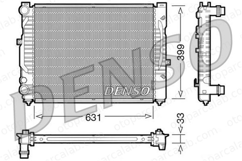 DENSO DRM32029 Su Radyatörü AUDI A4 B5 Avant A4 B5 DRM32029 8D0121251P