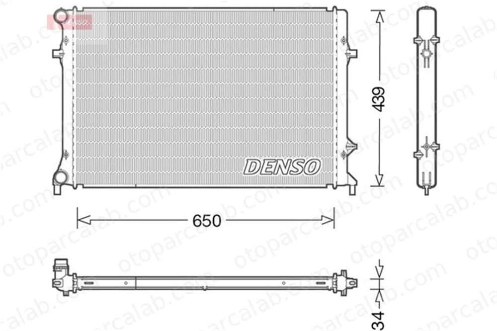 DENSO DRM32042 Su Radyatörü VW EOS AUDI A3 DRM32042 1K0121251K