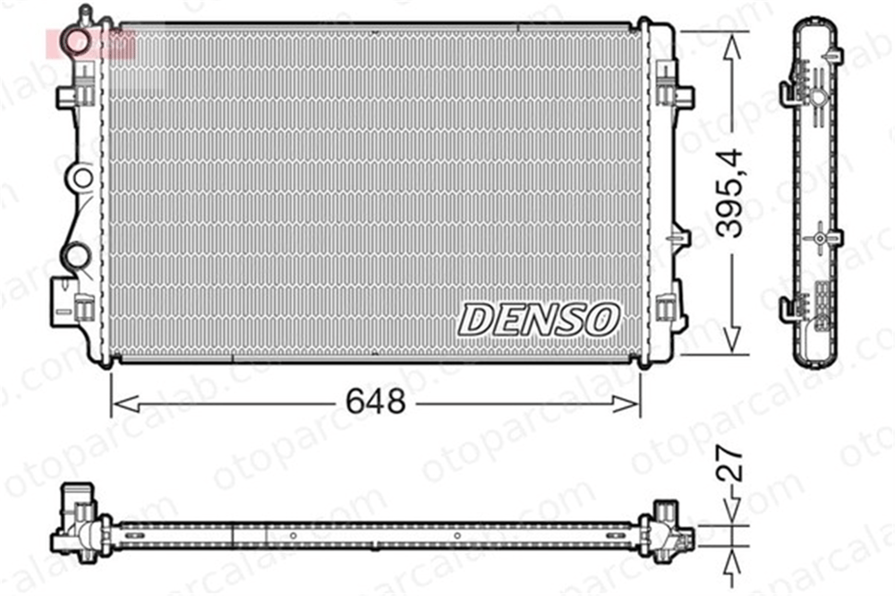 DENSO DRM32051 Su Radyatörü SEAT IBIZA IV SC AUDI A1 DRM32051 6R0121253D