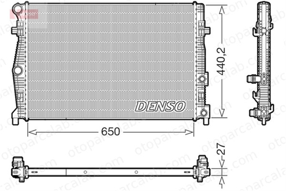 DENSO DRM32061 Su Radyatörü SKODA OCTAVIA IV Combi AUDI A3 Limousine 5WA121251L 5WA121251