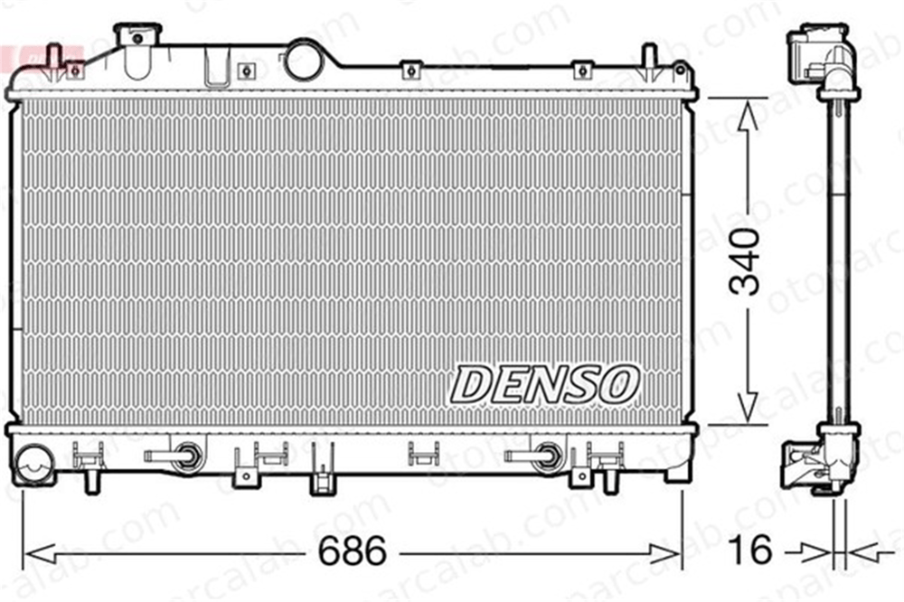 DENSO DRM36024 Su Radyatörü SUBARU IMPREZA Hatchback DRM36024 45119SC080