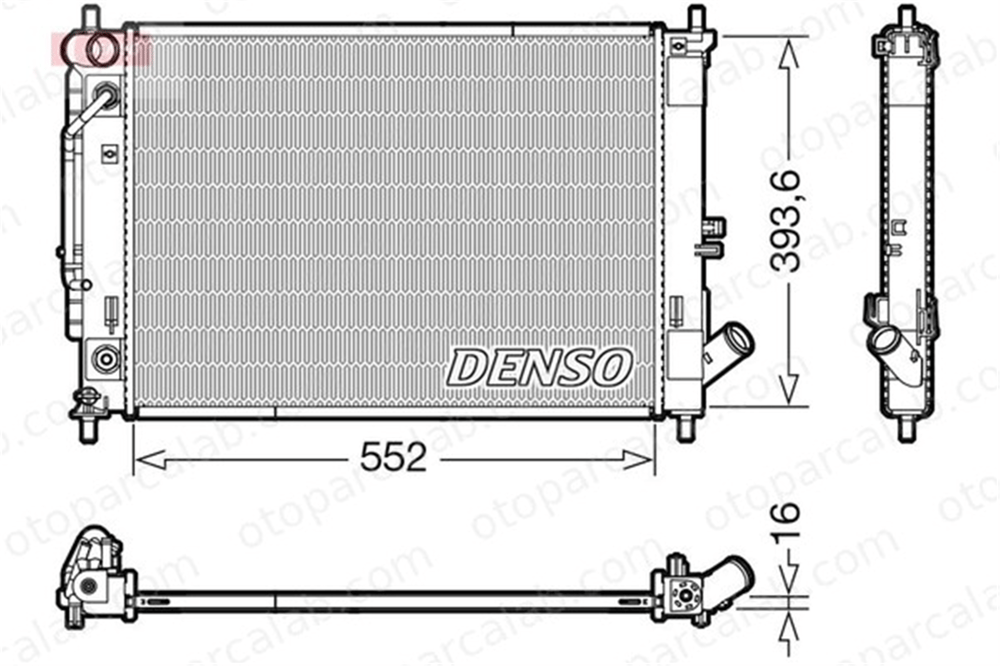 DENSO DRM41016 Su Radyatörü HYUNDAI ELANTRA V Sedan DRM41016 253103X600